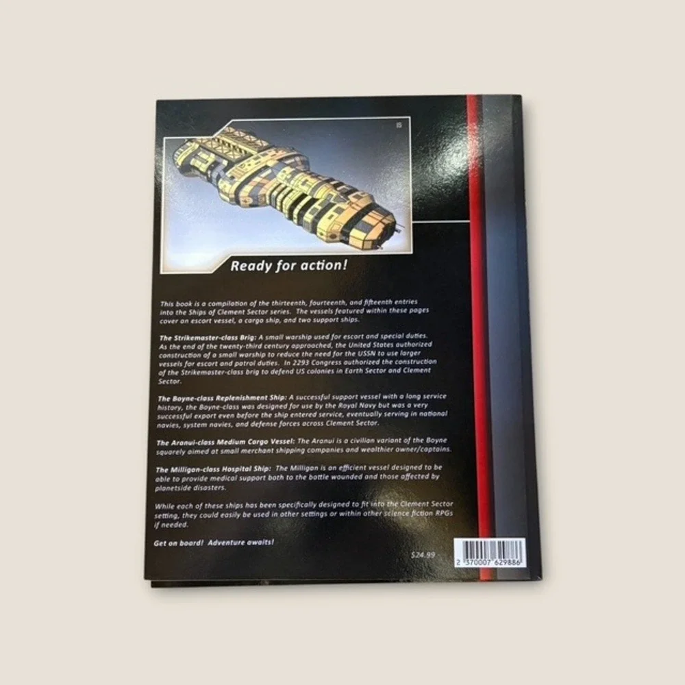 Gypsy Knights Games RPG Book Clement Sector Escort Support Black Excellent SciFi